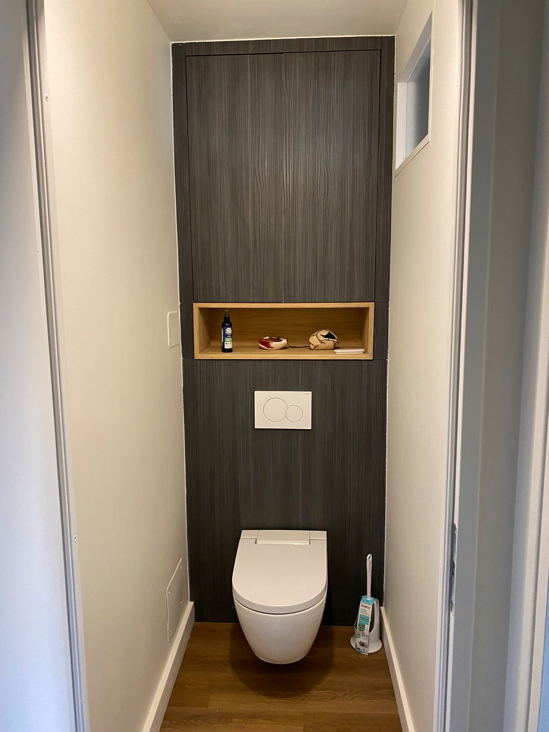 Agencement toilettes suspendues